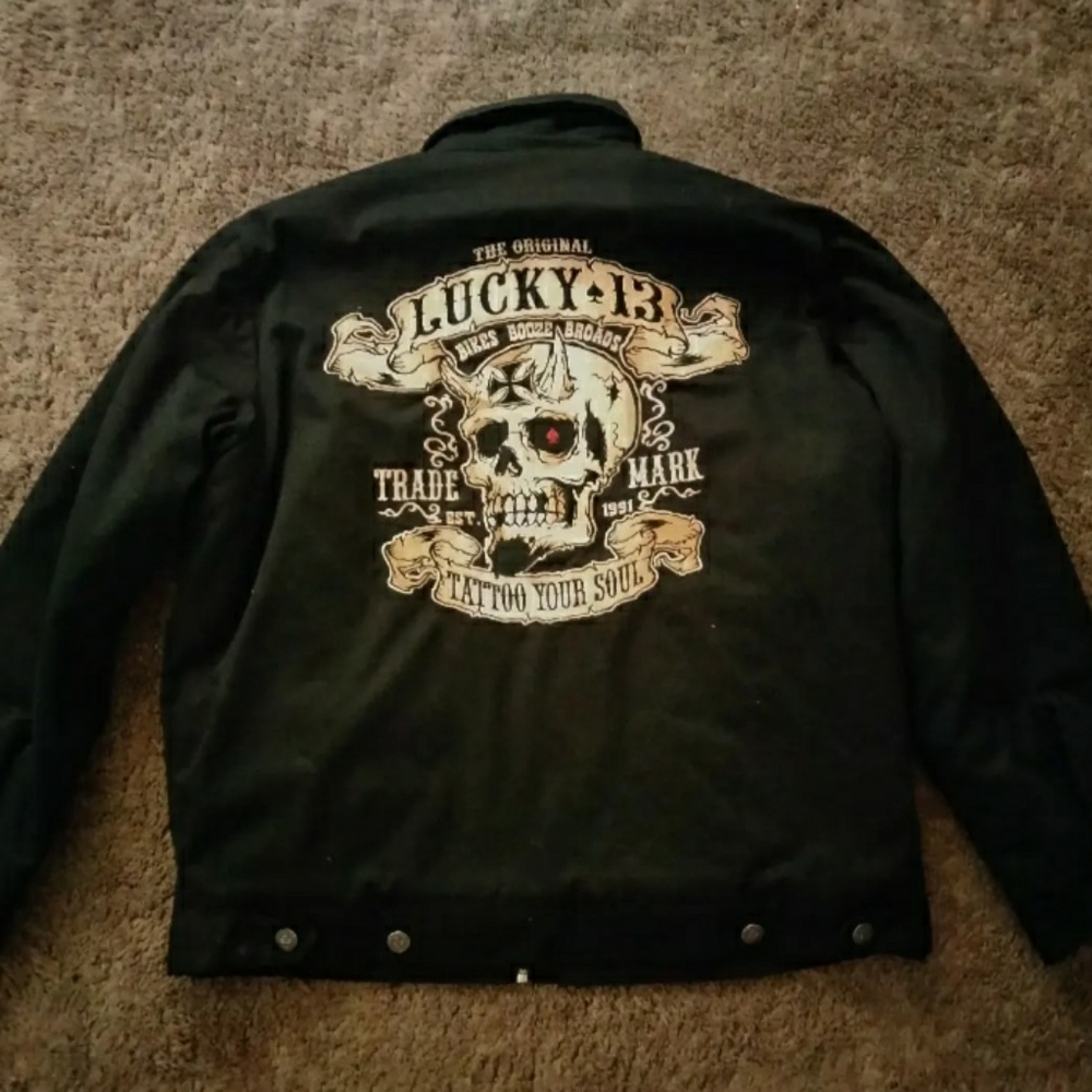 Lucky 13 Biker Jacket Large